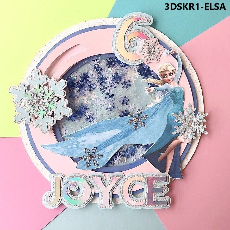 8 Choices of 3D Shaker Cake Topper