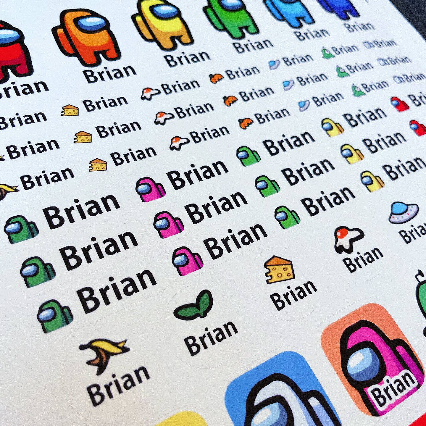 7 Choices of Character Sticker