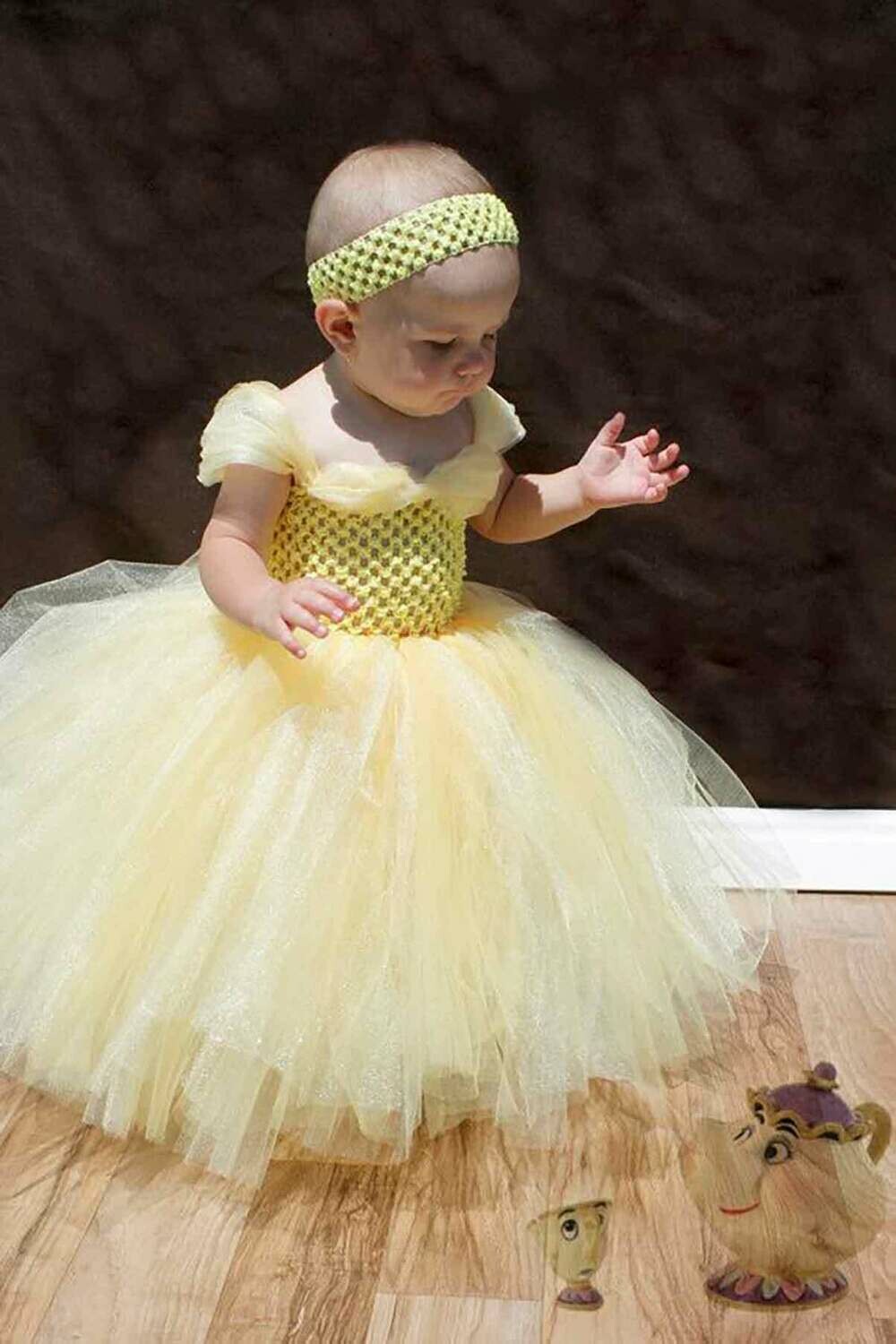Yellow Tutu Dress for Baby Girl for Birthday or Party