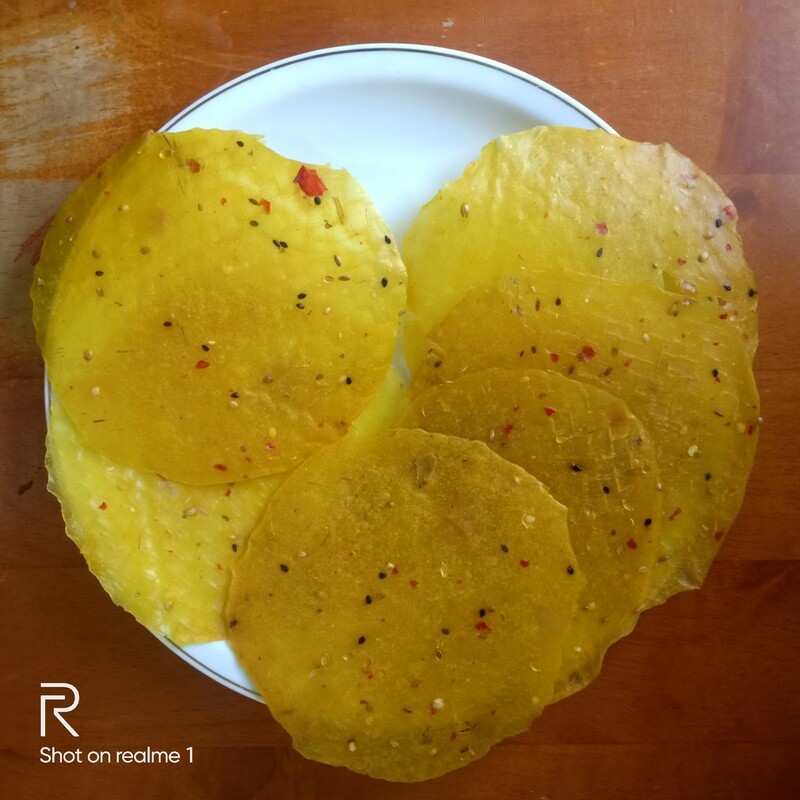 JACKFRUIT PAPAD ( CHAKKAI PAPADAM )