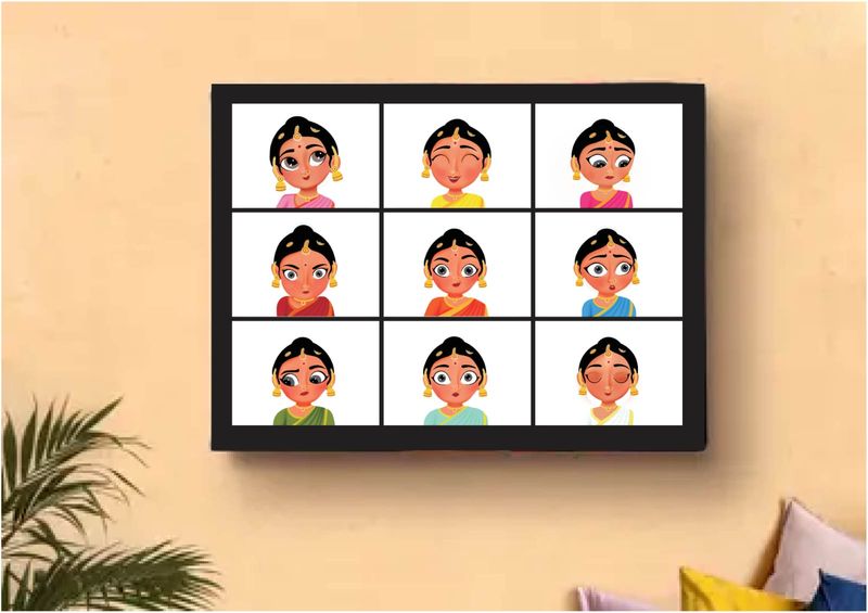 CANVAS PRINTING WITH NAVARASA THEME -  GALLERY WRAP
