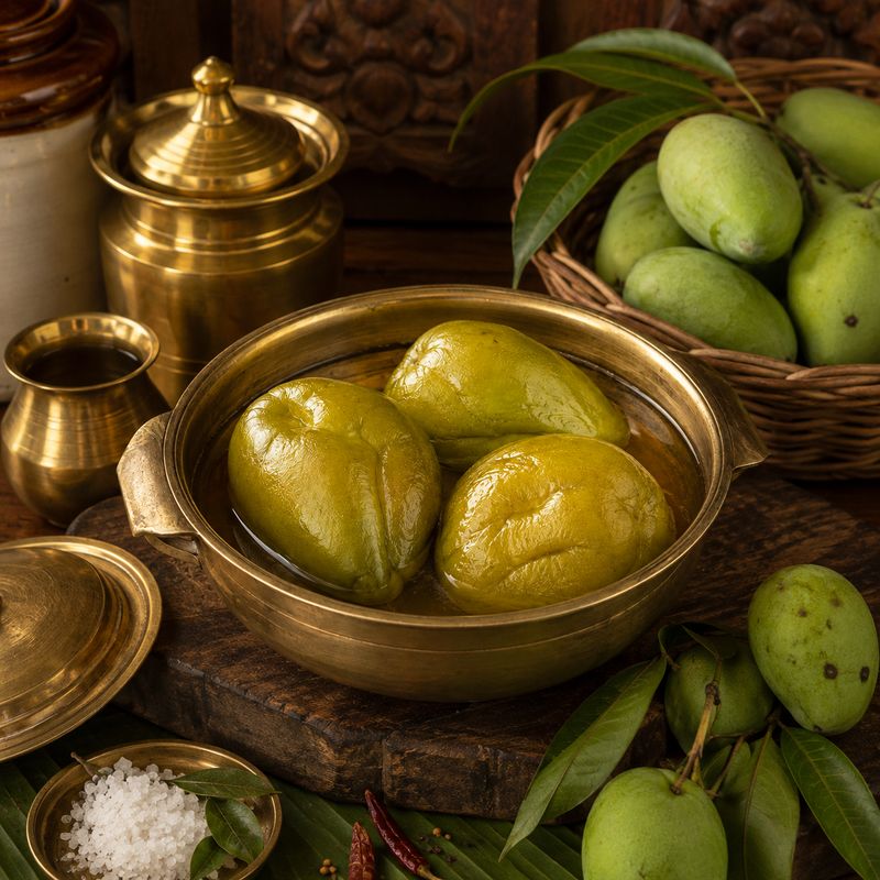SALT VADU MAANGAI / UPPU MANGAI ( TENDER MANGOES IN BRINE  )