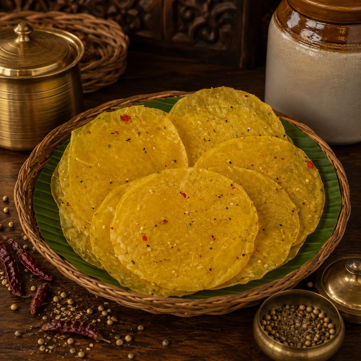JACKFRUIT PAPAD ( CHAKKAI PAPADAM )