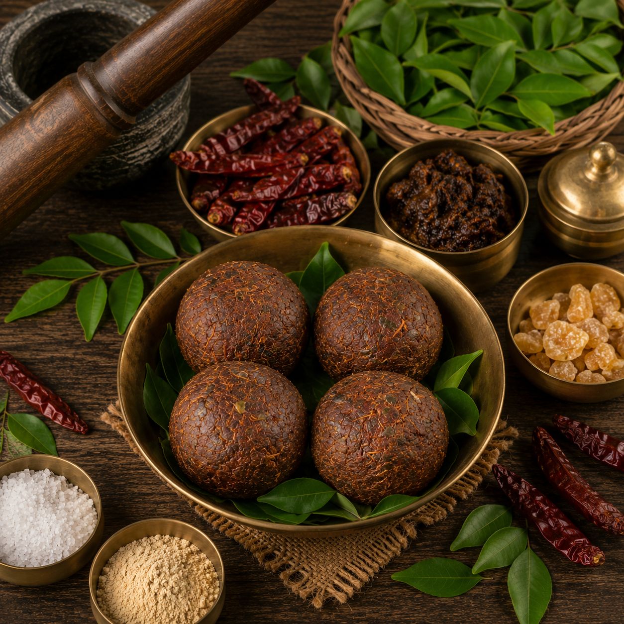 ​VEPPILAI KATTI  /   VEPLAIKATTI ( SPICY GROUND CITRON LEMON LEAVES) /