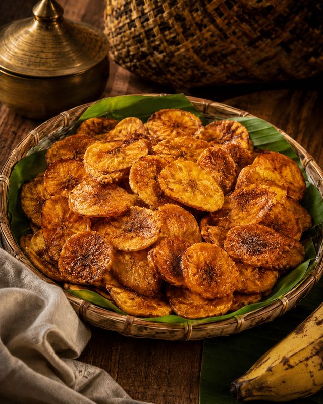SWEET BANANA CHIPS ( RIPENED NENDRAI BANANA )