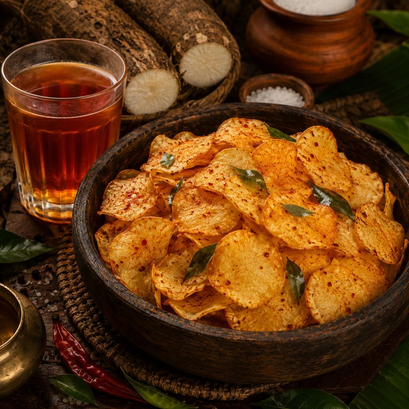 KAPPAI CHIPS /TAPIOCA CHIPS ( CHILLI  )