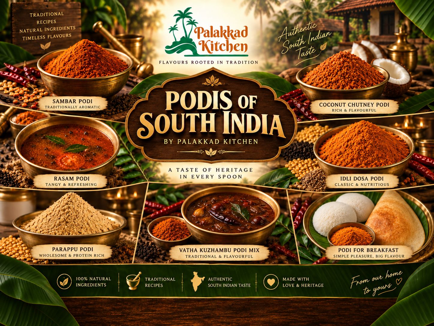 PODIS OF SOUTH INDIA - BY PALAKKAD KITCHEN