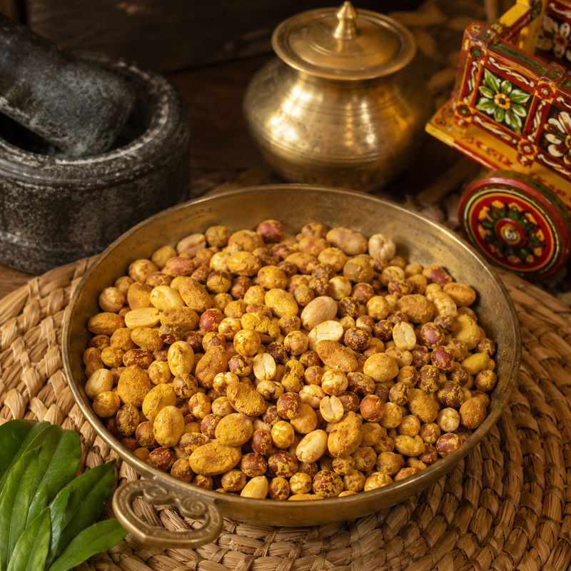 HURIGAALU MIX  ( ROASTED LENTILS - GREEN CHILLI FLAVOR  )