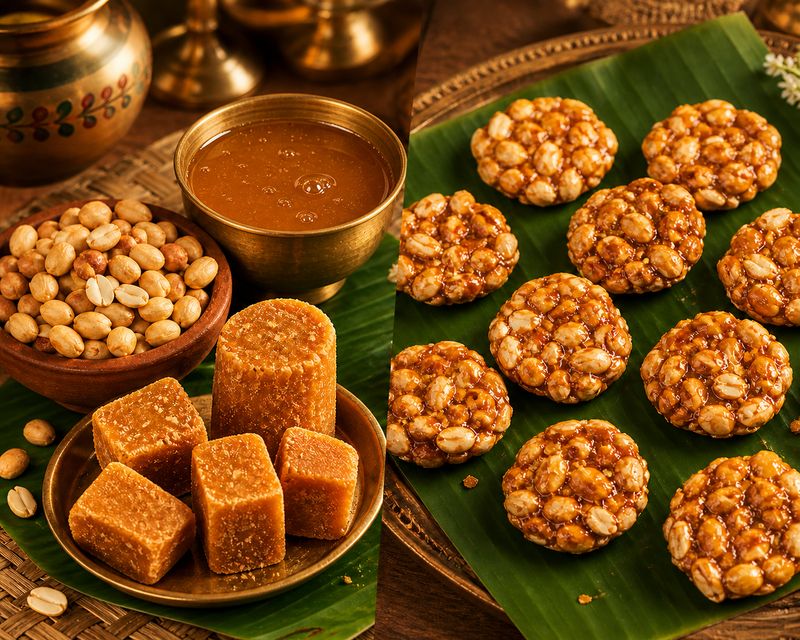 PEANUT CHIKKI ( VADA STYLE  )