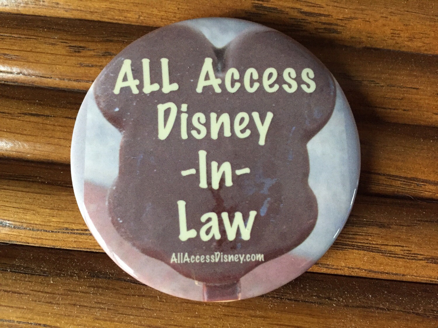 All Access Disney-In-Law Button Pins