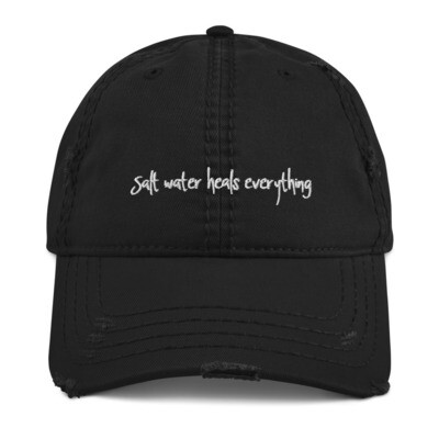 Salt Water Heals Everything Unisex Distressed Dad Hat