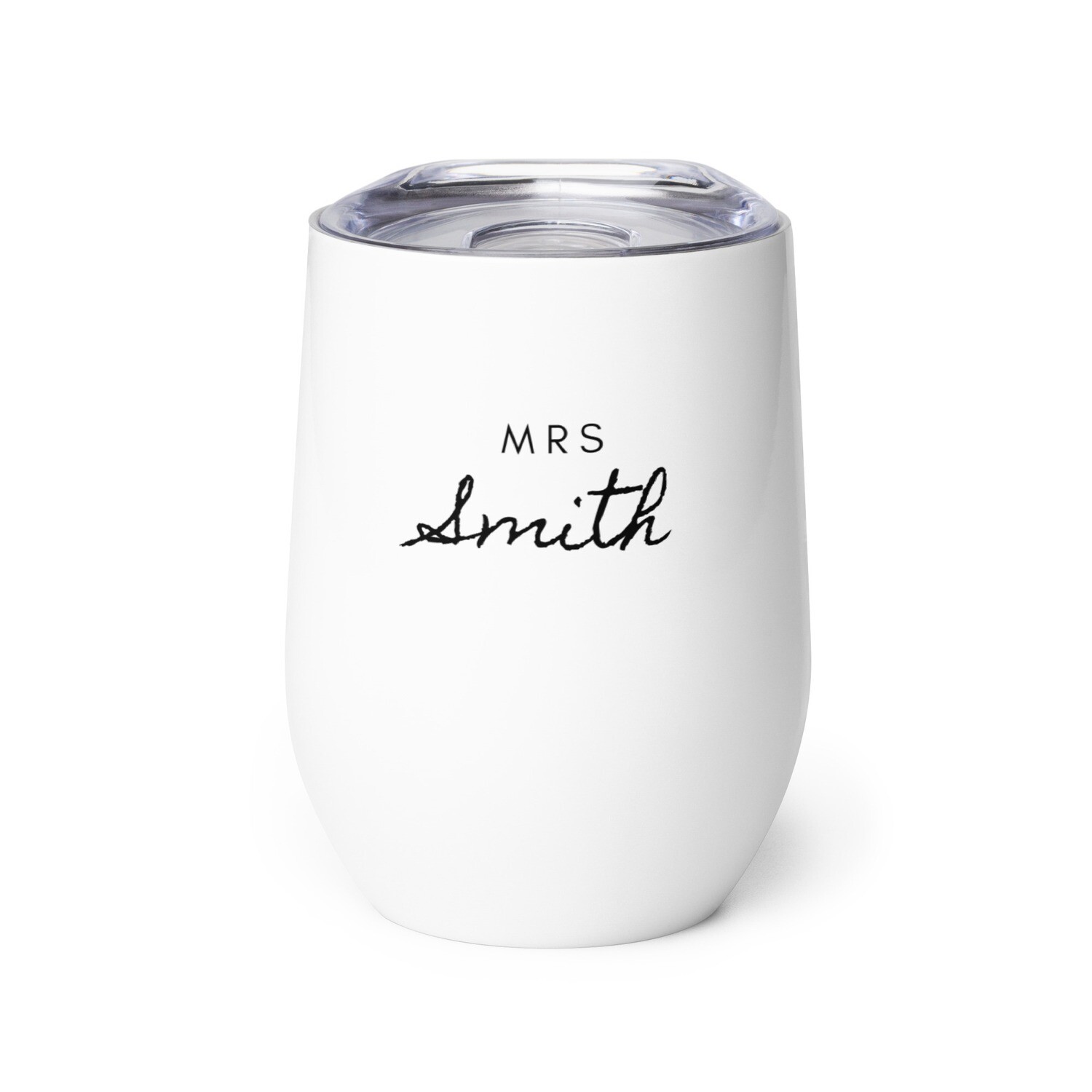 Personalized Mr and Mrs Drink Tumbler Gift for Newlyweds. 