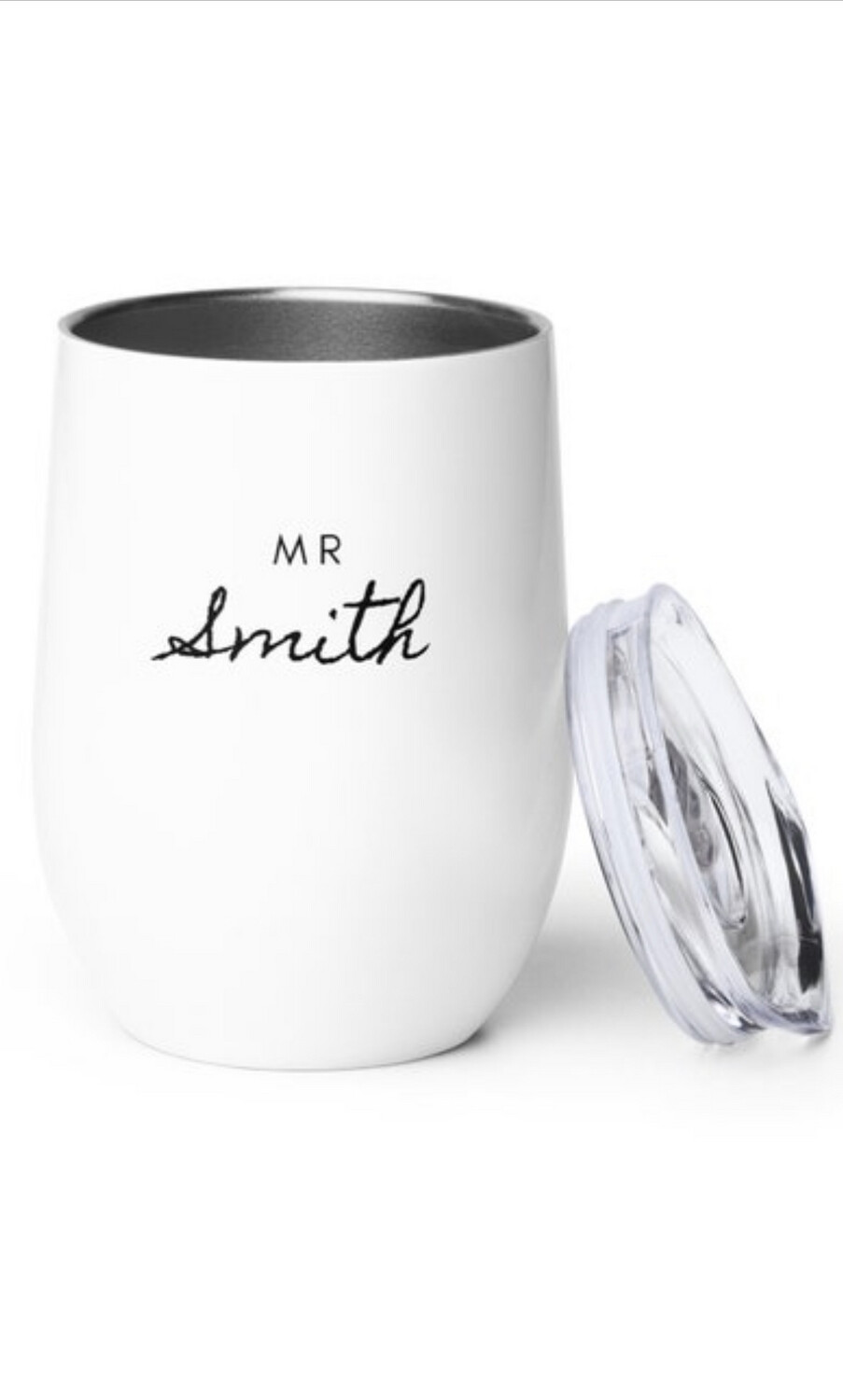 Personalized Mr and Mrs Drink Tumbler Gift for Newlyweds. 