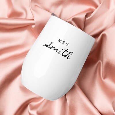 Mr and Mrs Tumbler Gift Set – Personalized Couples Cups for Wedding or Anniversary