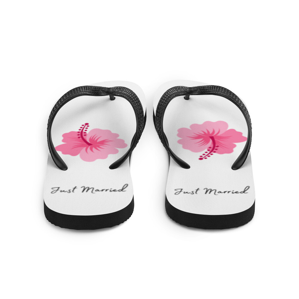 Just Married Summer Flip-Flops