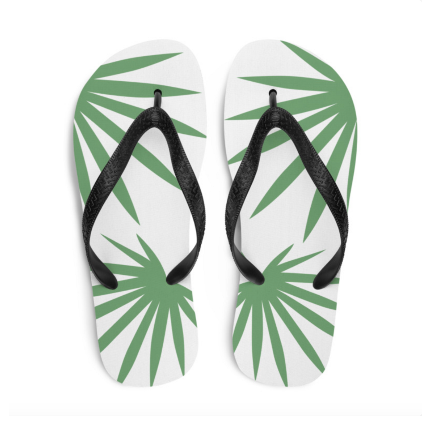 Tropical Summer Flip-Flops. Hawaiian Style Flip Flops.