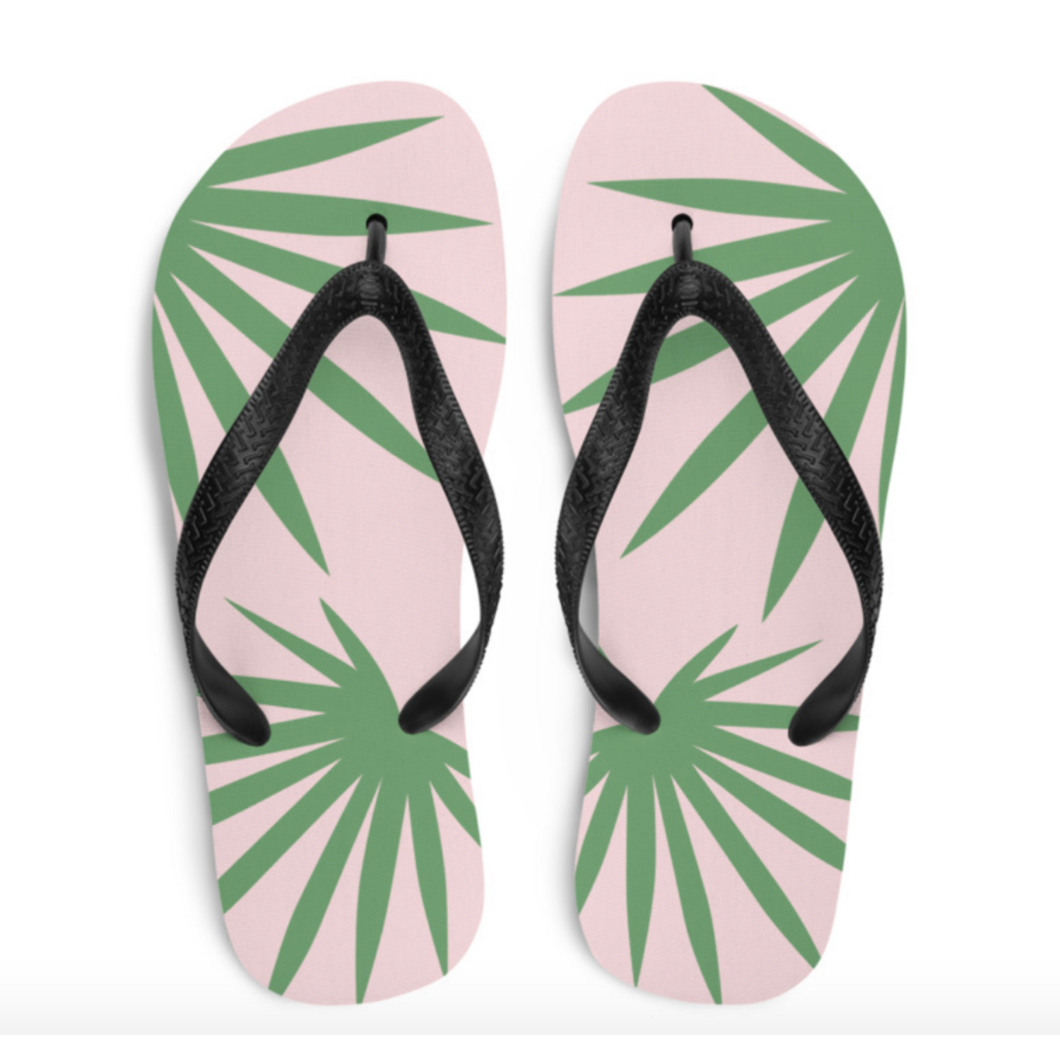 Tropical Summer Flip-Flops. Hawaiian Style Flip Flops.