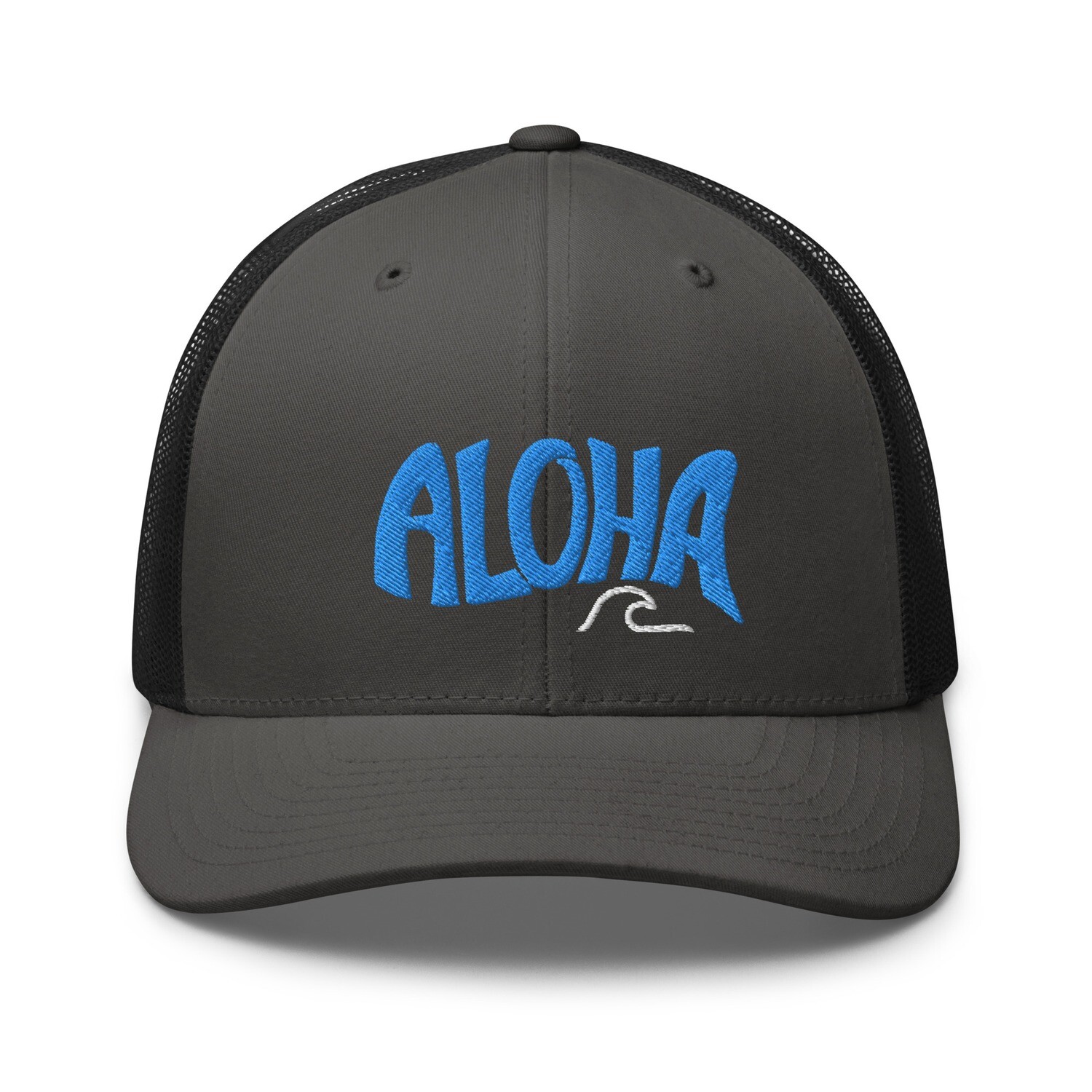 Blue Aloha Wave Trucker Cap