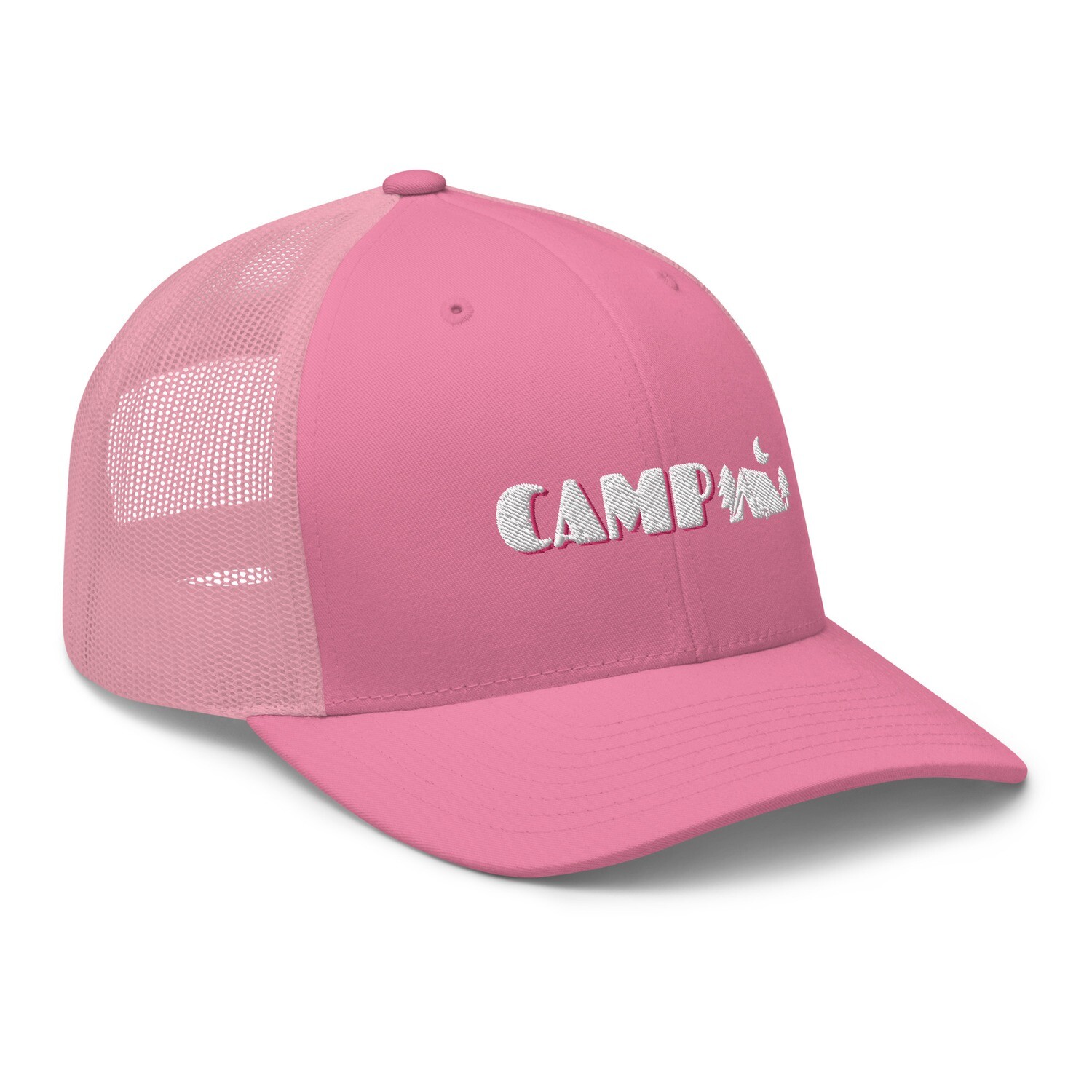 Camp Trucker Cap. Retro Camper Trucker Hat.