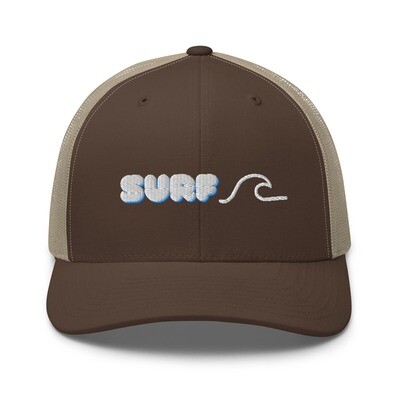 Surf Trucker Cap. Retro Surfer Trucker Hat.