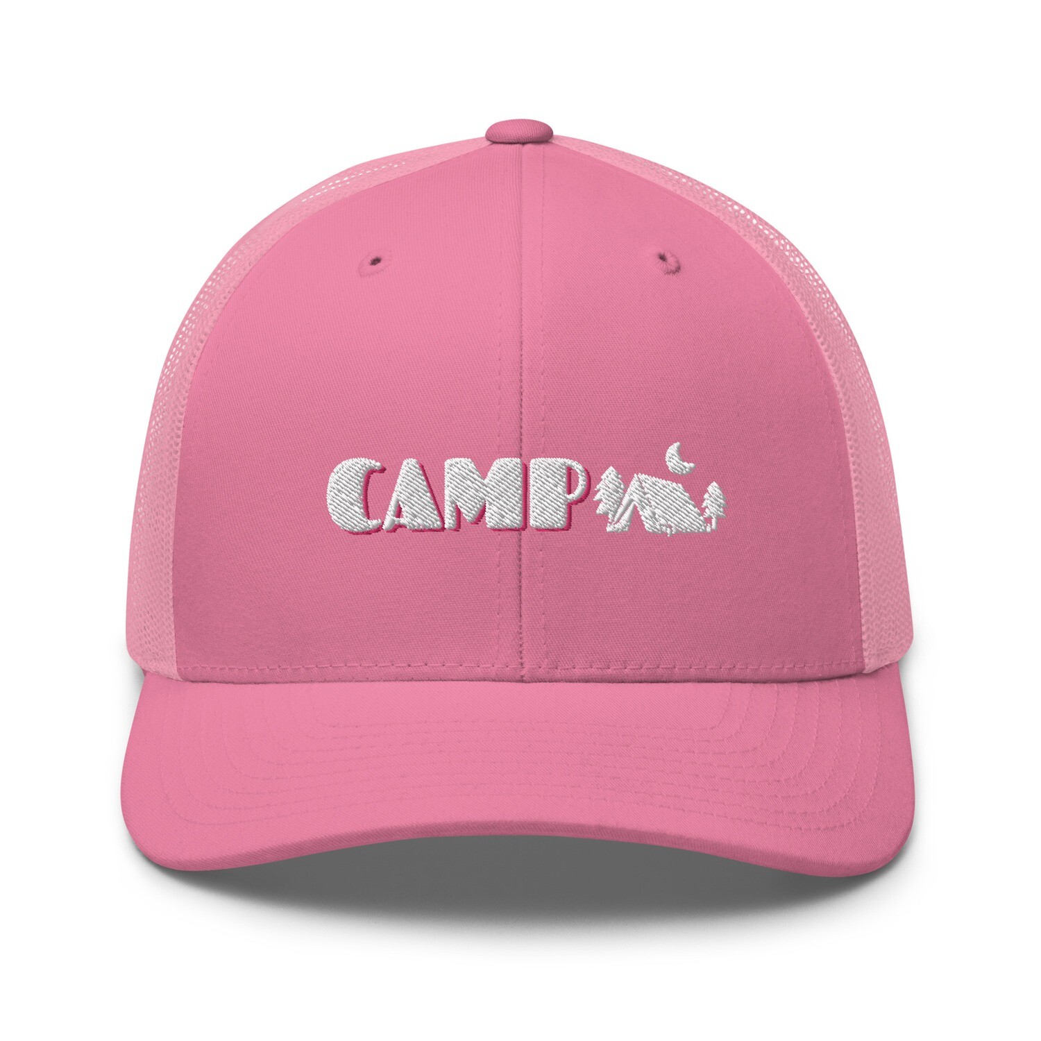 Camp Trucker Cap. Retro Camper Trucker Hat.