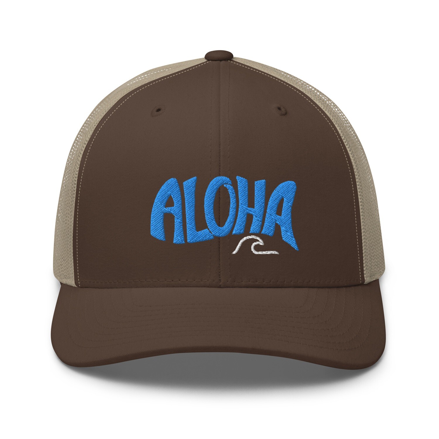 Blue Aloha Wave Trucker Cap