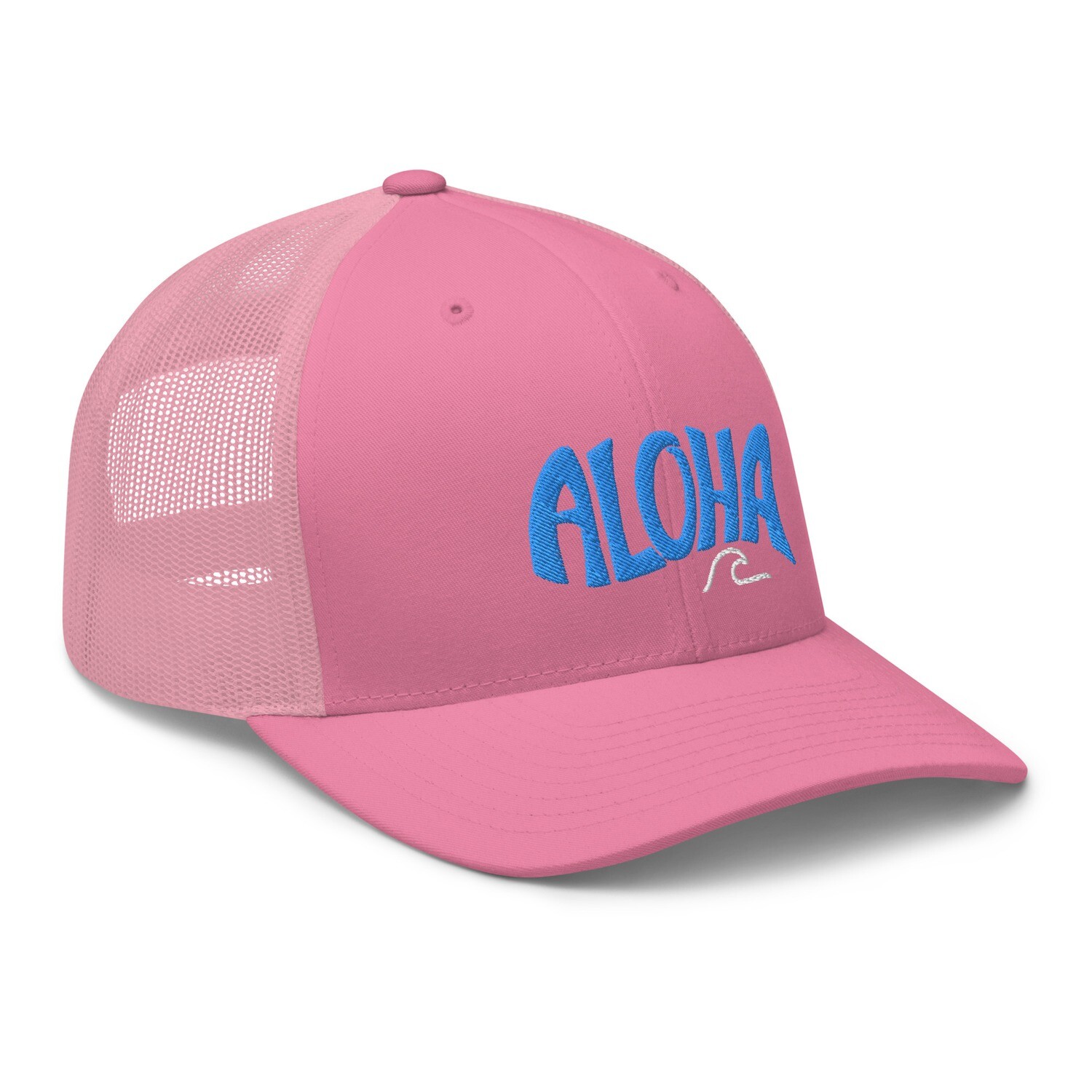 Blue Aloha Wave Trucker Cap