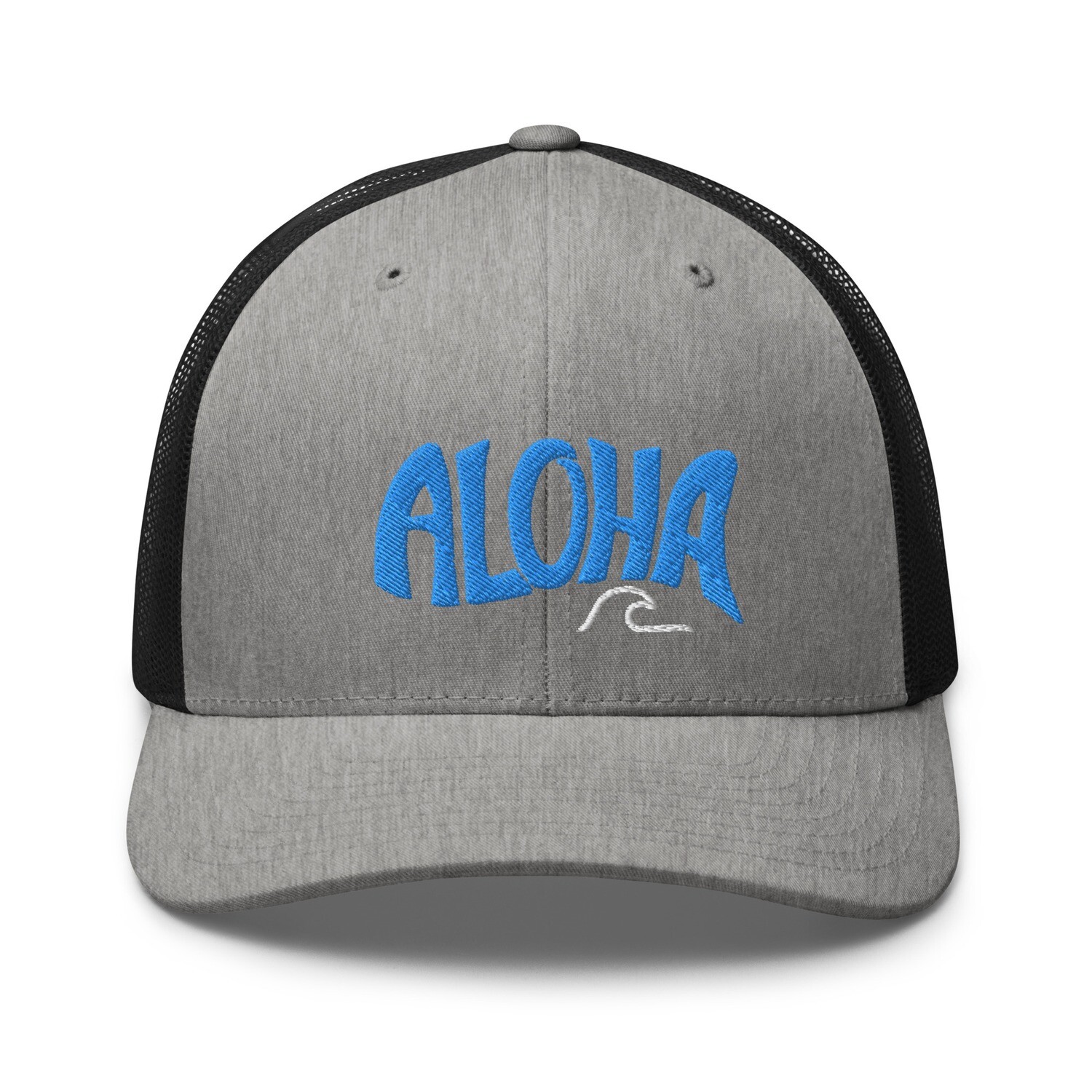 Blue Aloha Wave Trucker Cap