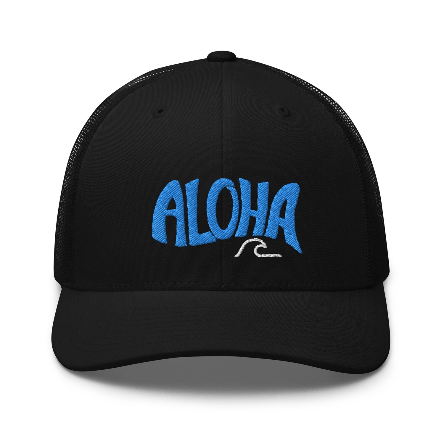 Blue Aloha Wave Trucker Cap