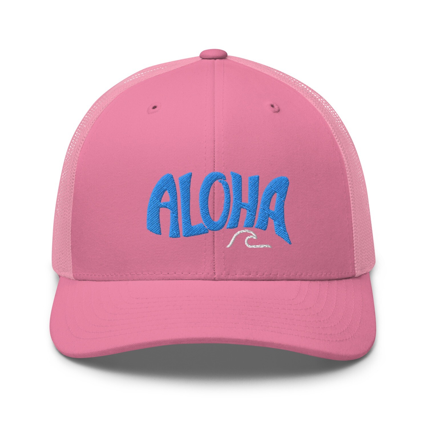 Blue Aloha Wave Trucker Cap