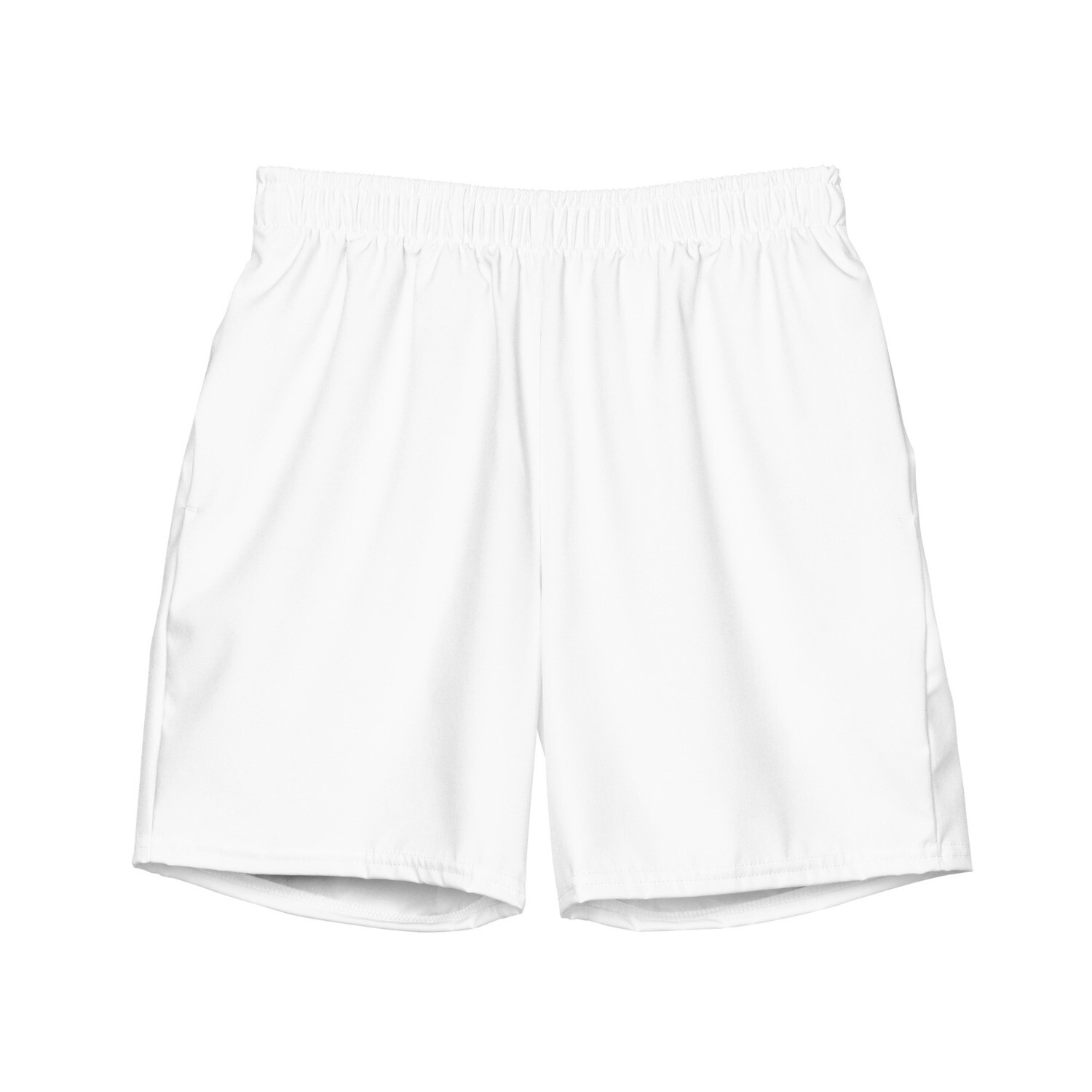 Men&#39;s White UP50+ Swim Trunks.