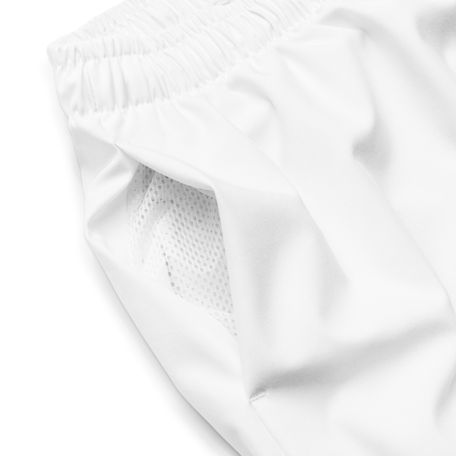 Men&#39;s White UP50+ Swim Trunks.