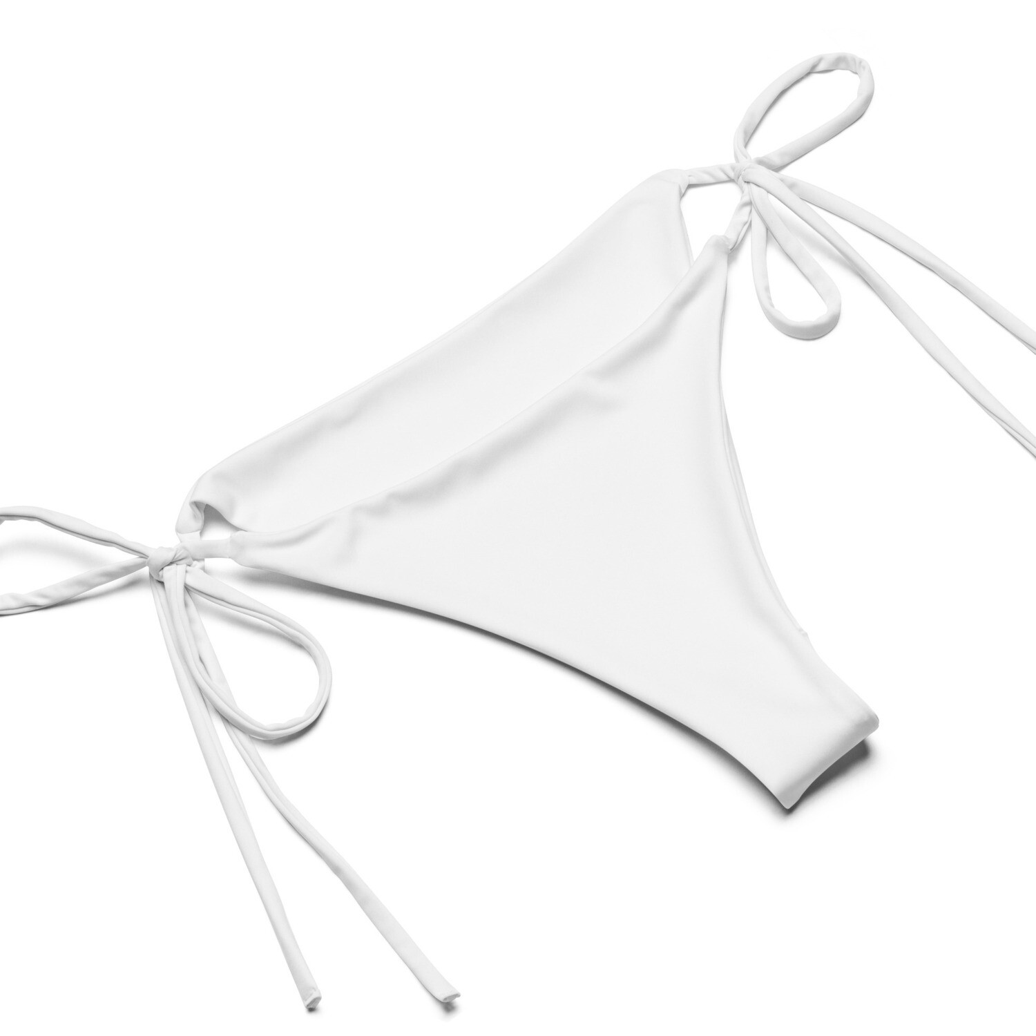 Recycled White String Bikini