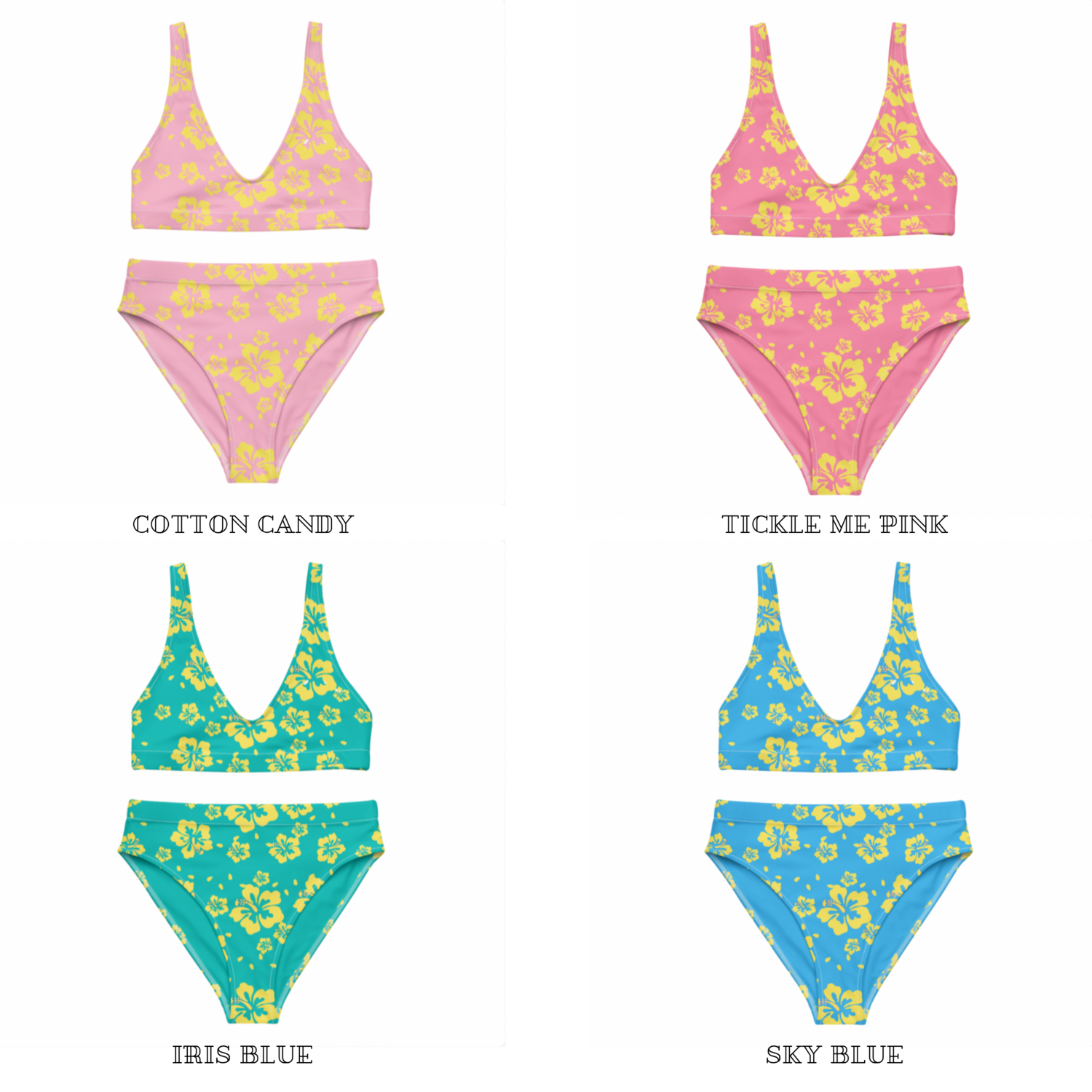Tropical Flower Matching Swimwear