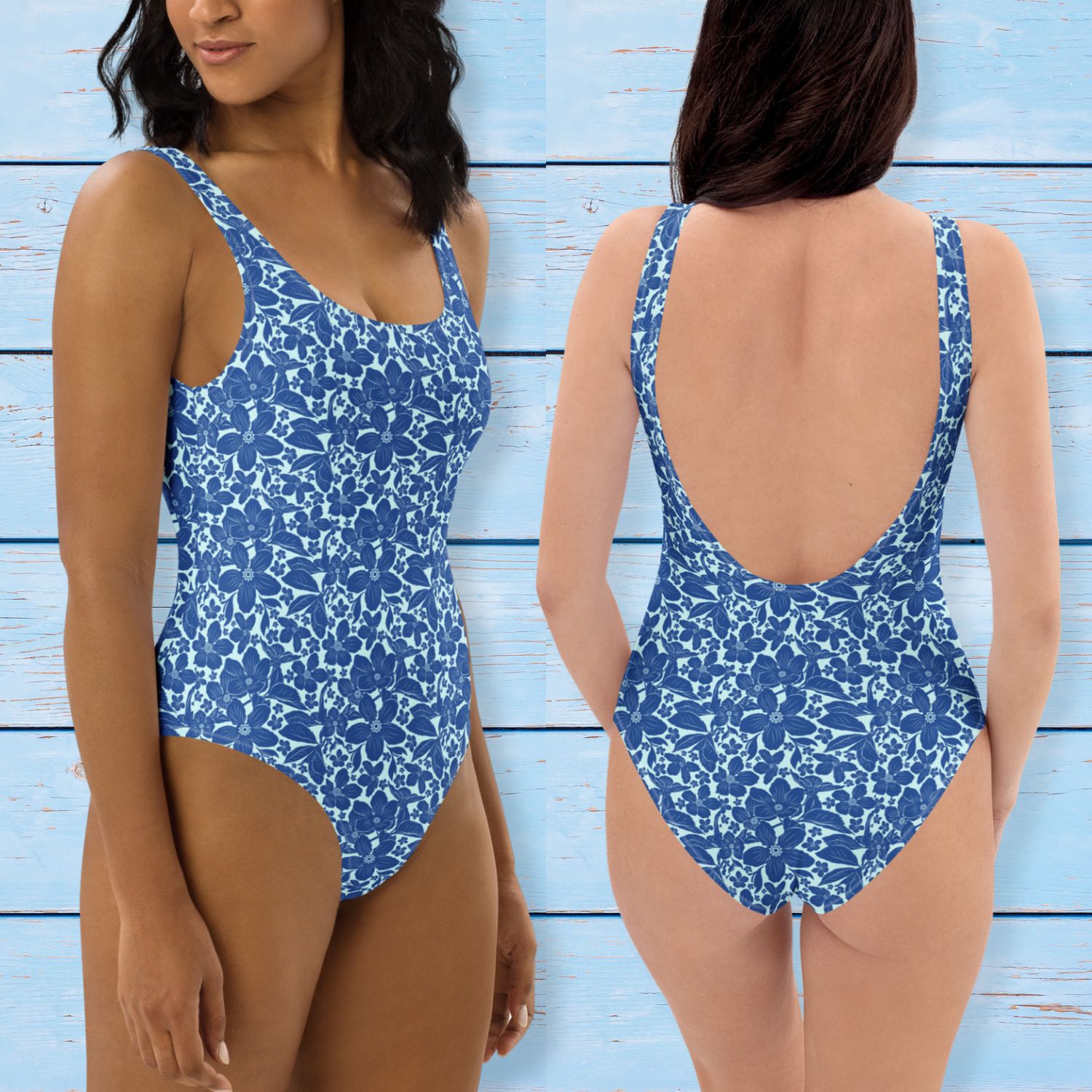 Tropical His and Hers Matching Swimsuits 