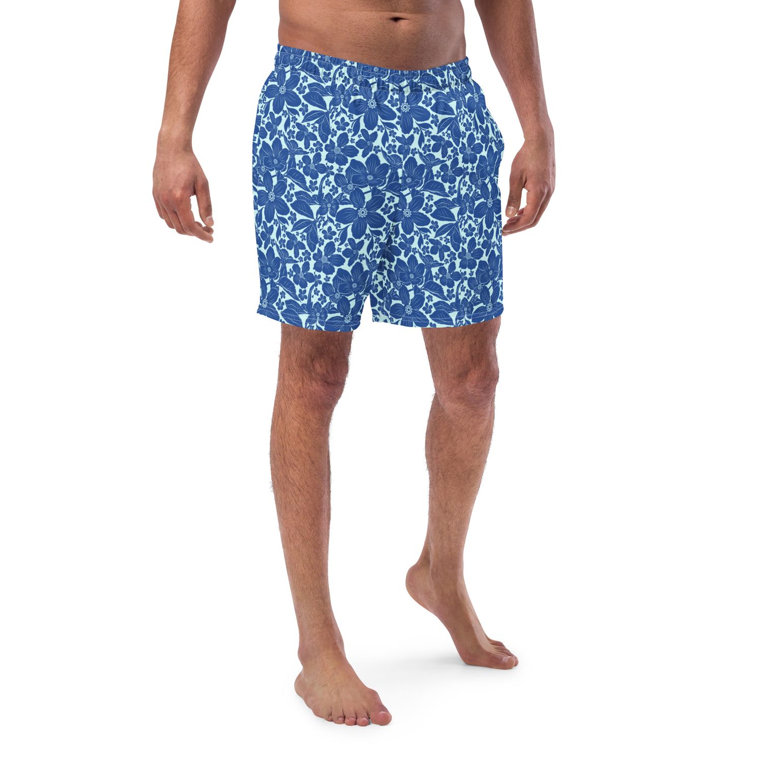 Tropical His and Hers Matching Swimsuits 