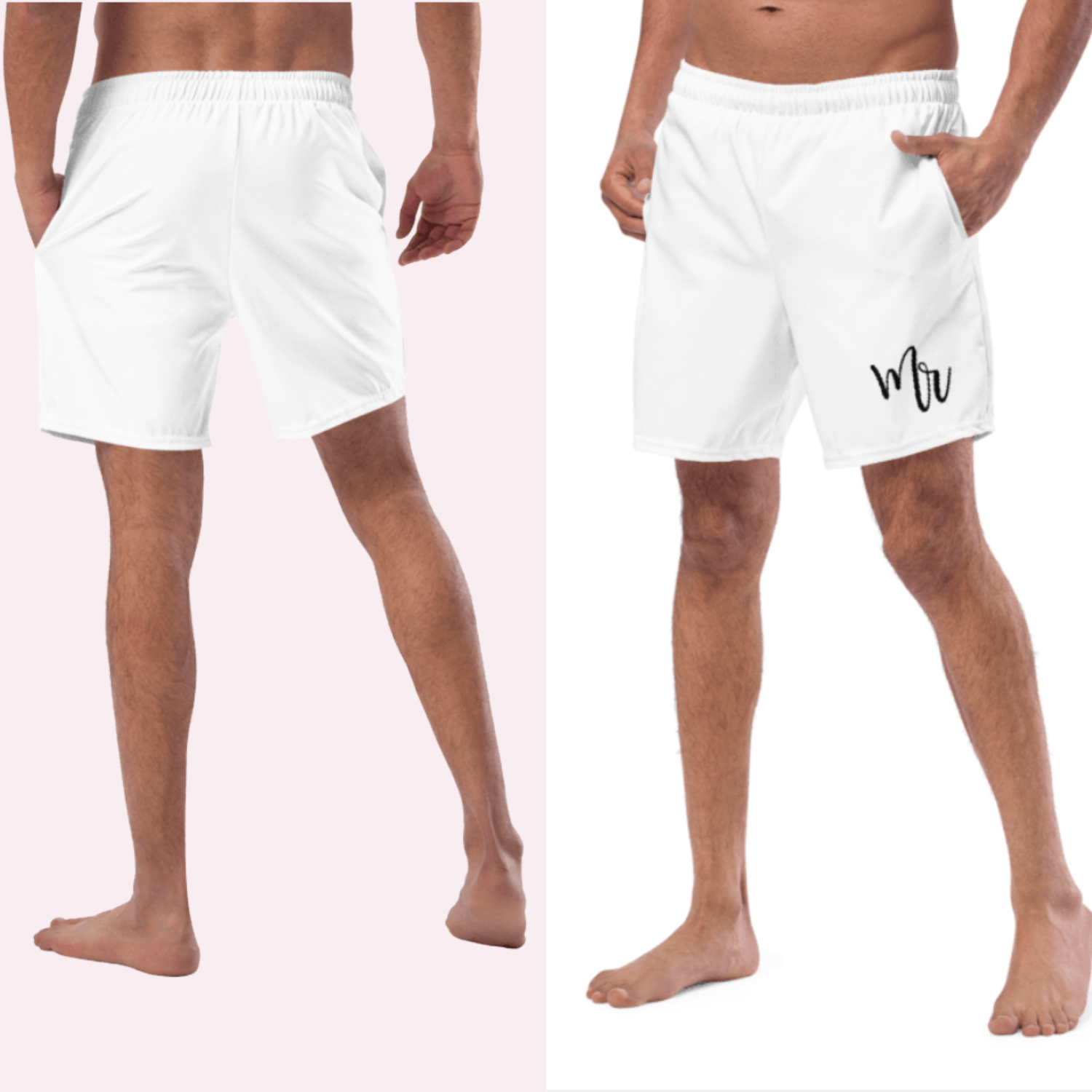 Mrs Bikini Separates. Honeymoon Bride Mix and Match Black or White String Bikini Bottom &amp; Top