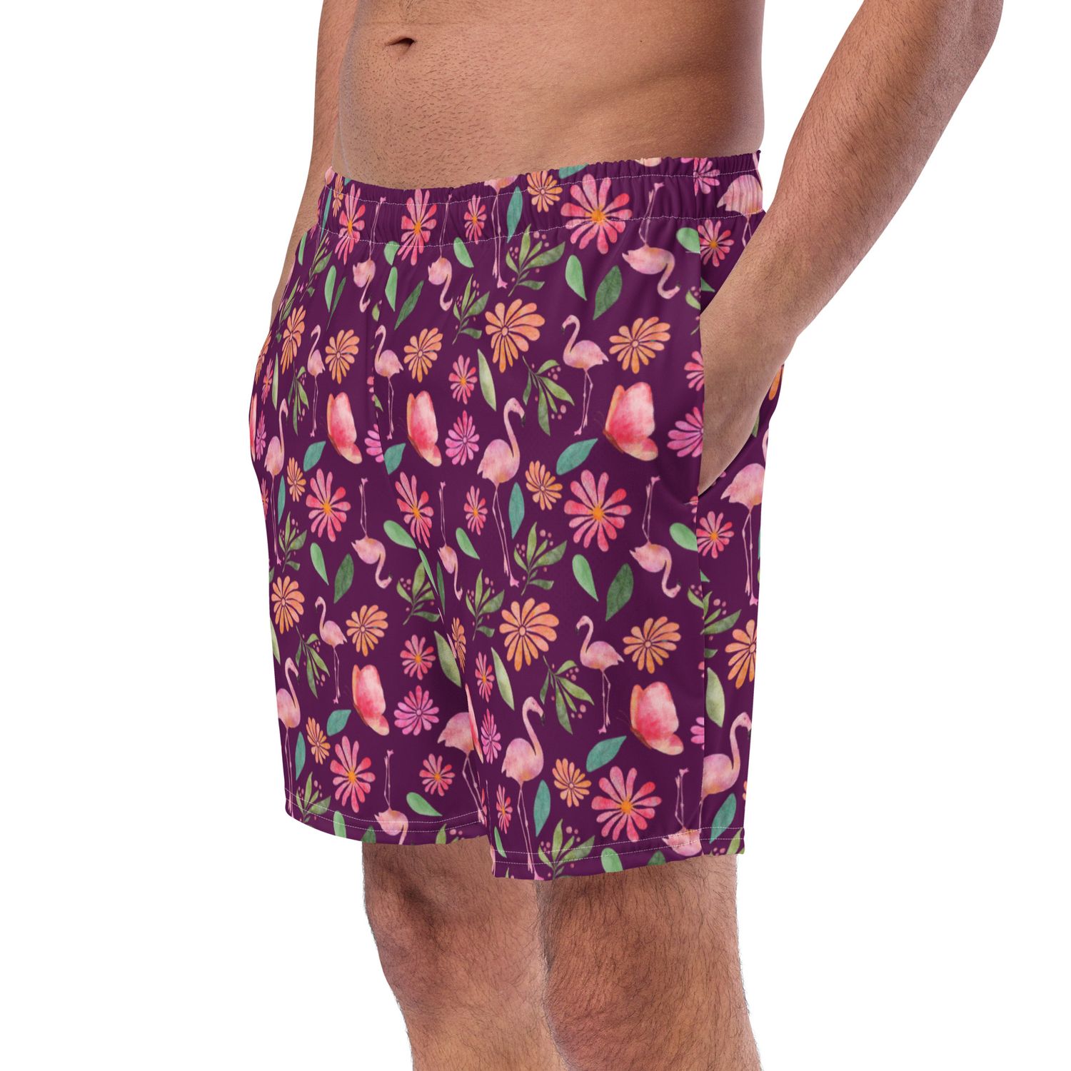 Matching Flamingo Swimsuits