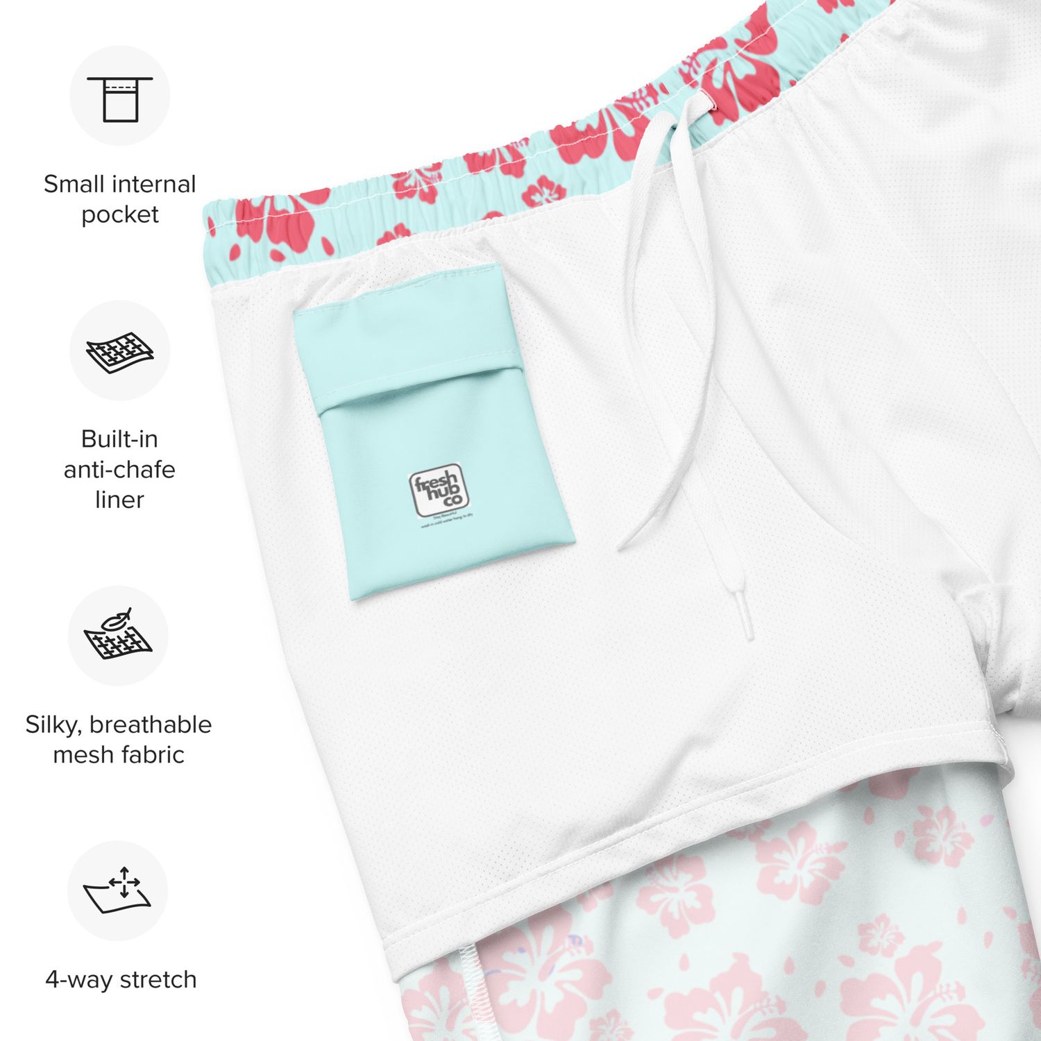 Matching Tropical Flowers Swimwear