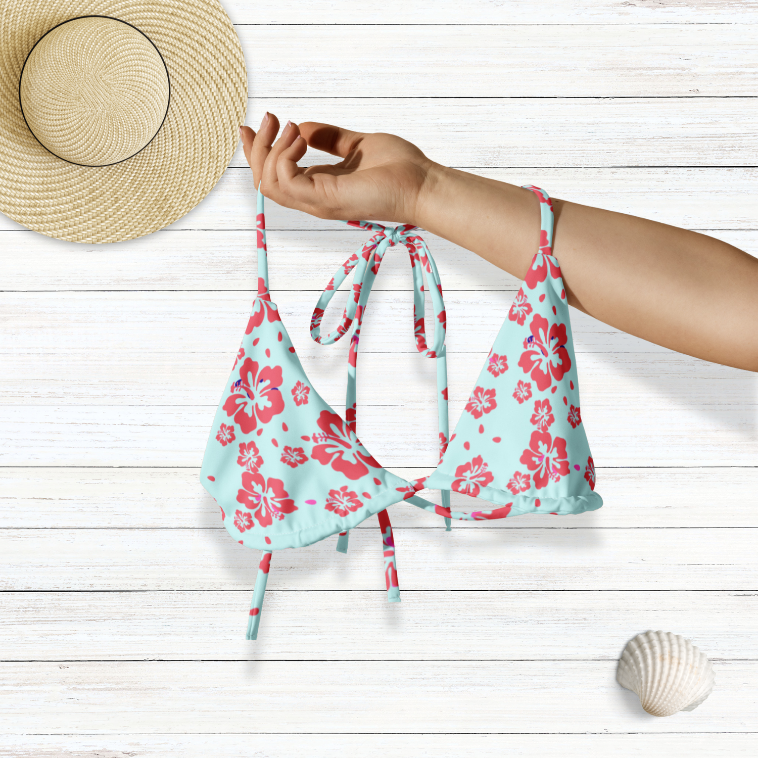 Matching Tropical Flowers Swimwear