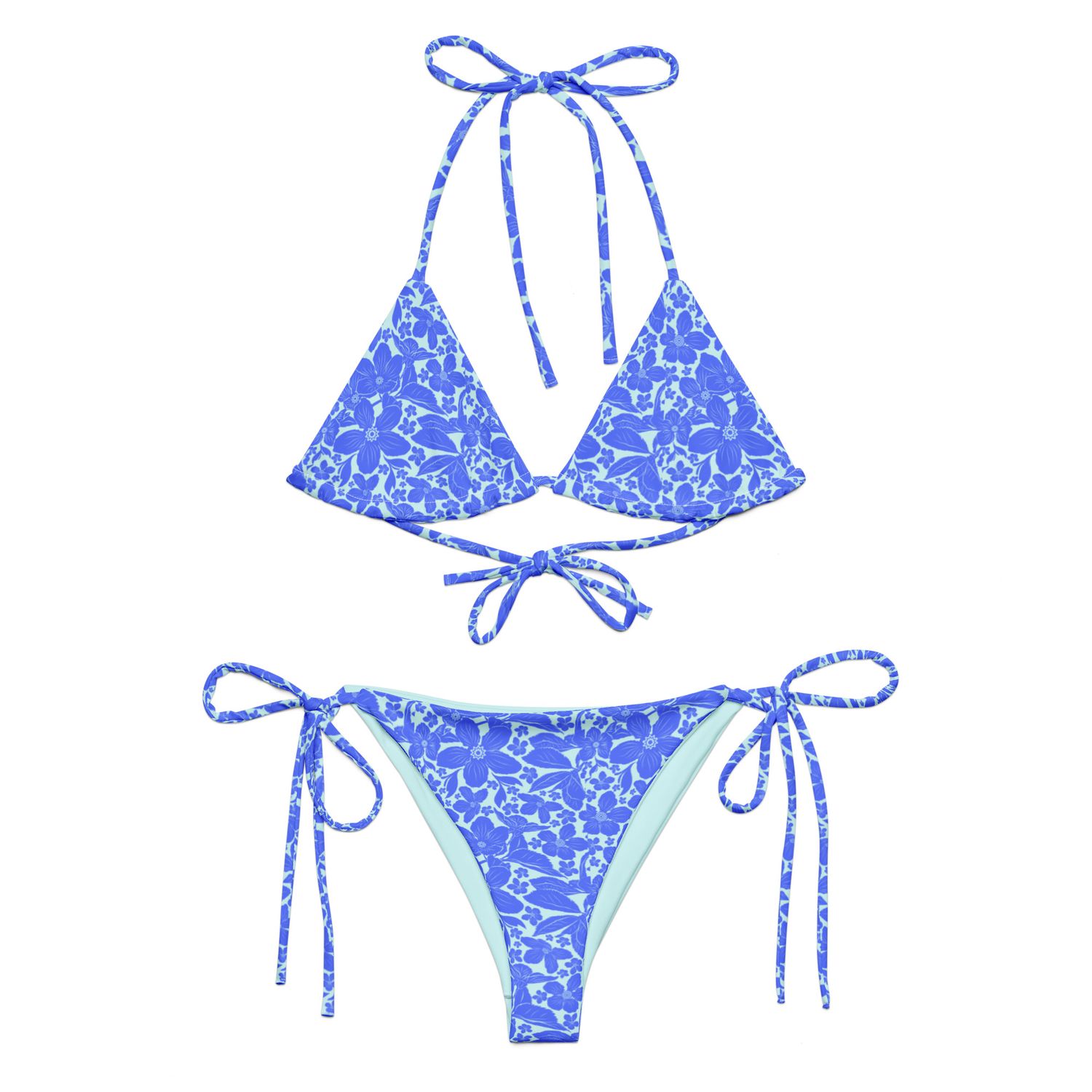 His and Hers Tropical Swimsuits - Matching Couples Vacation Bathing Suits for Honeymoon.