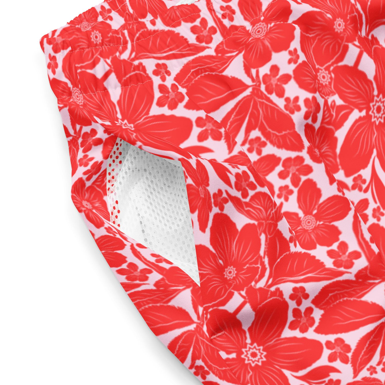 Tropical Red Swimsuit Sets