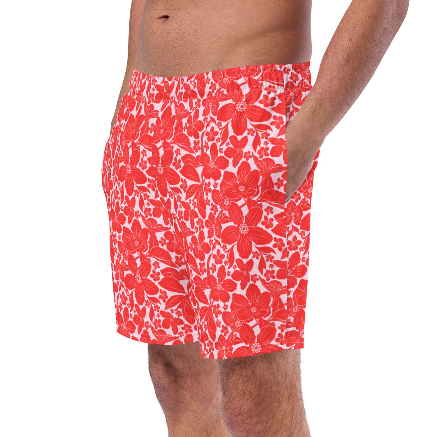 Tropical Red Swimsuit Sets