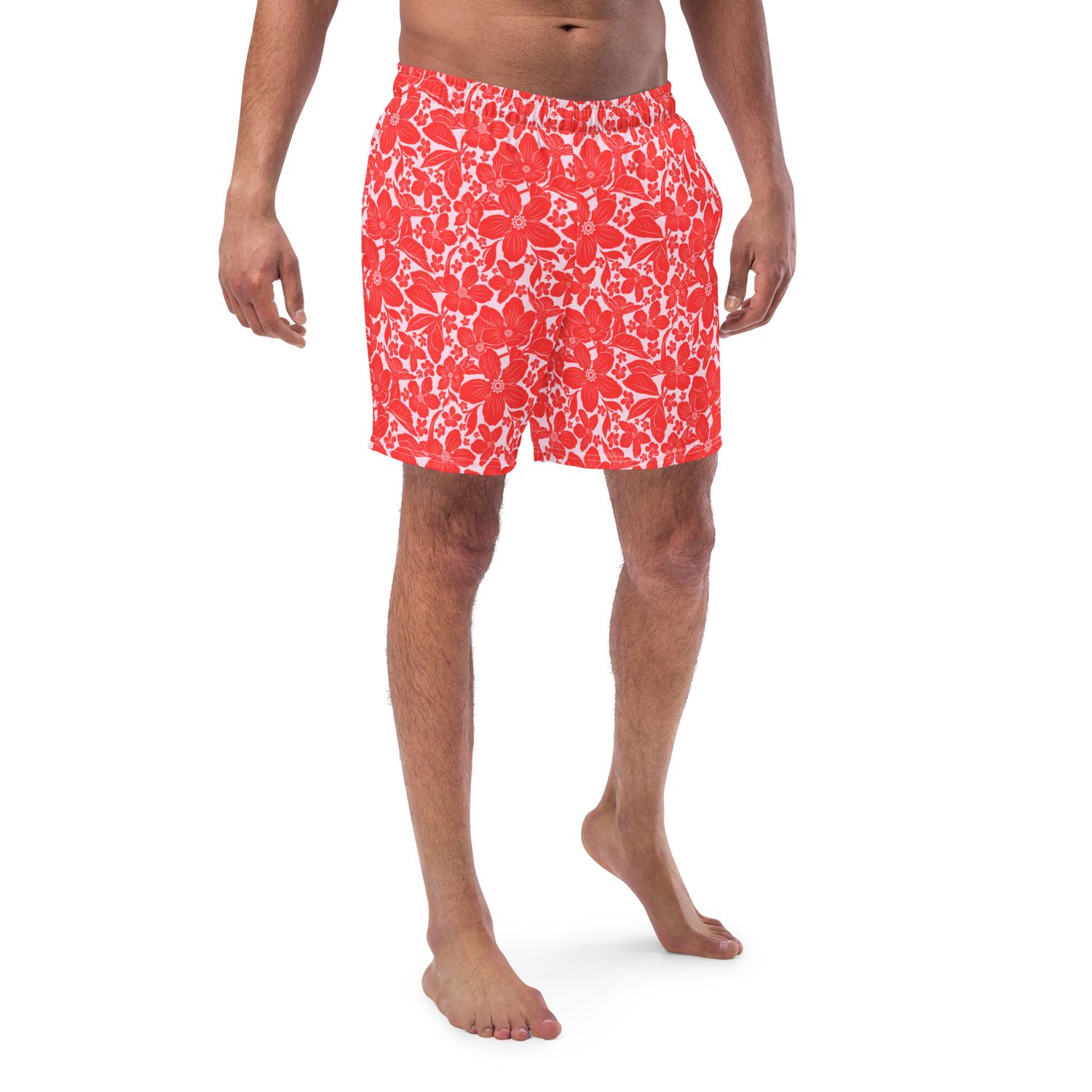 Tropical Red Swimsuit Sets
