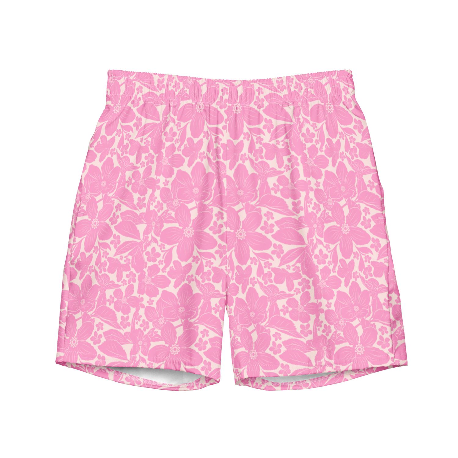 Romantic Floral Couples Swimwear - His &amp; Hers Tropical Beach Honeymoon Matching Bathing Suits.