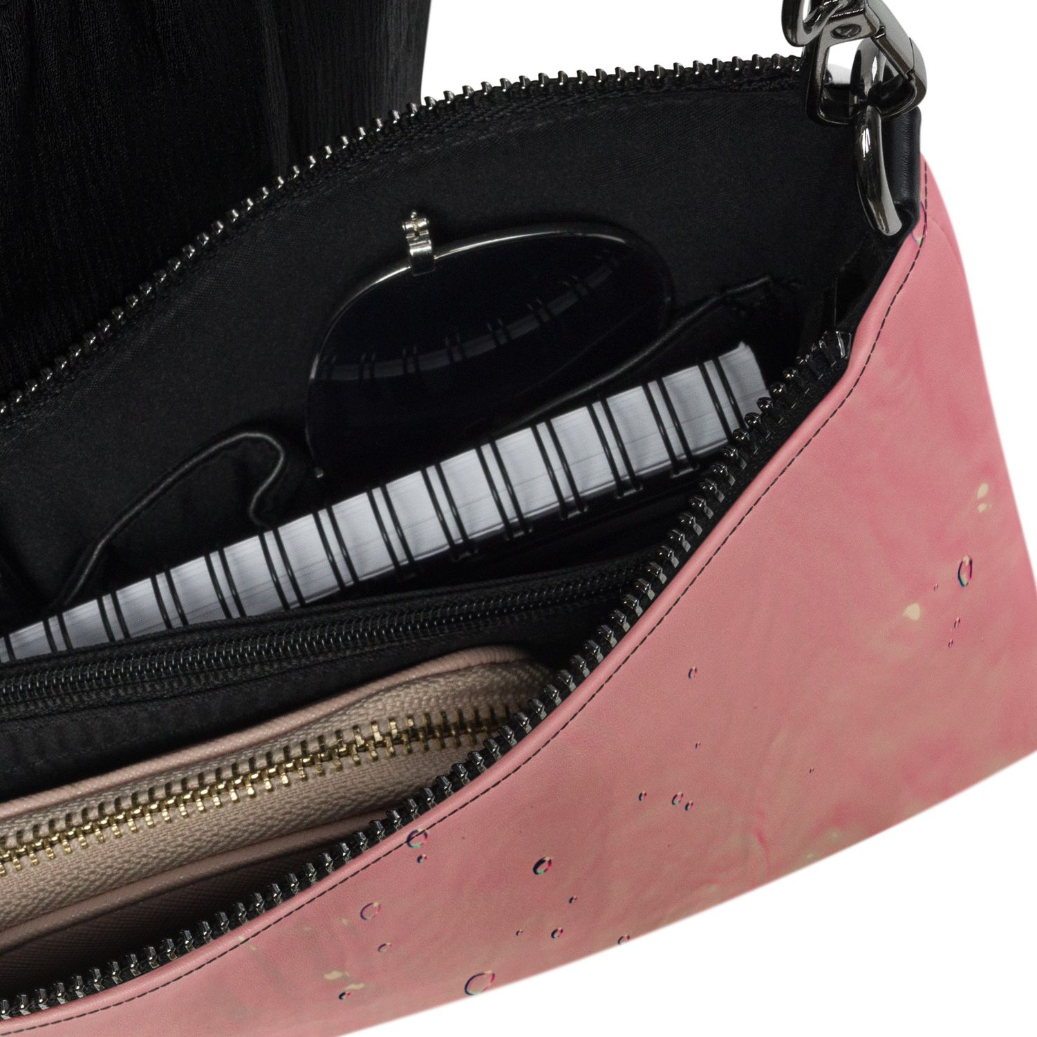 Crossbody Bag Water Design – Faux Leather Convertible Purse with Wrist Strap Water Design – Bold Statement Bag for Travel, Events &amp; Everyday