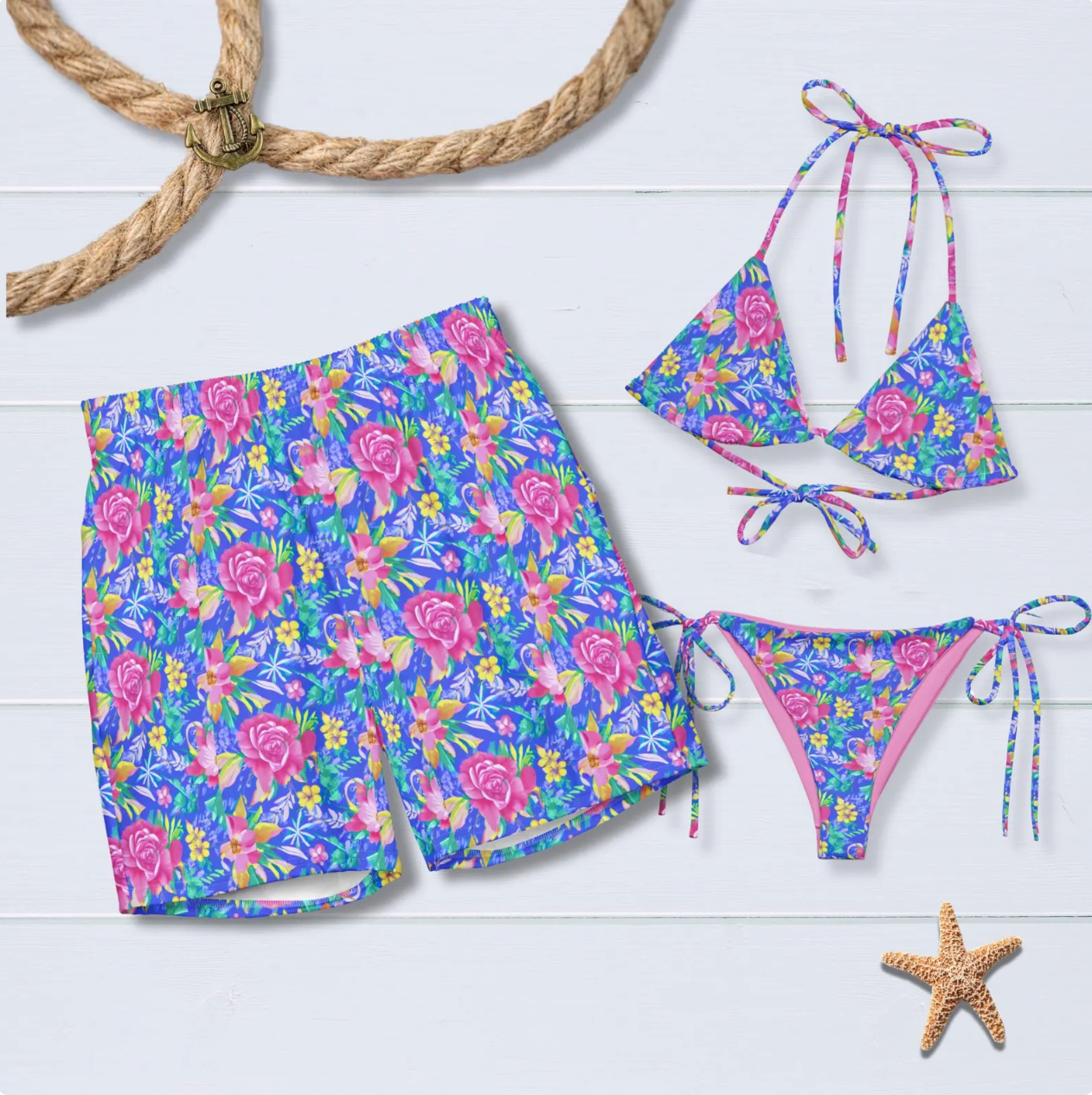 Flower Rose String bikini
