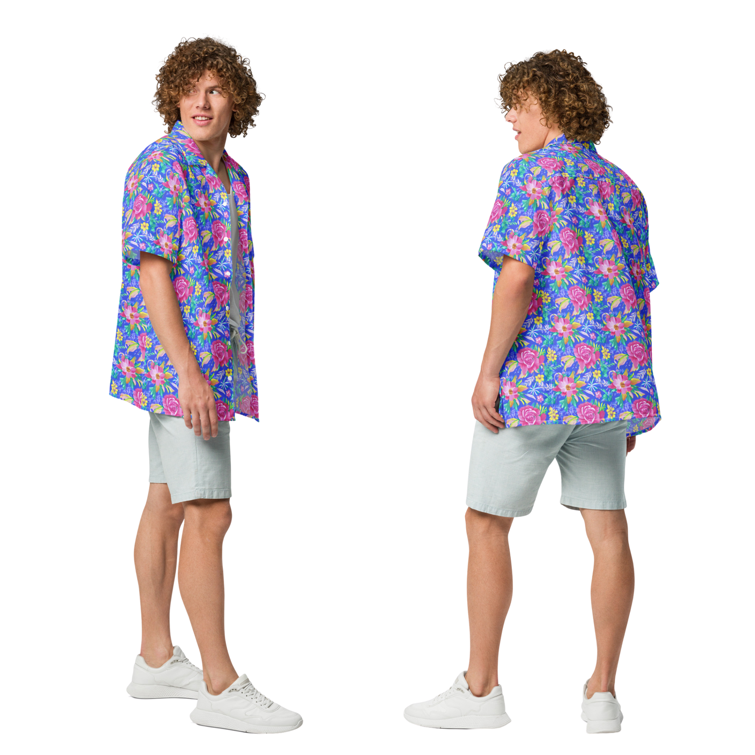 Floral Unisex Button Shirt