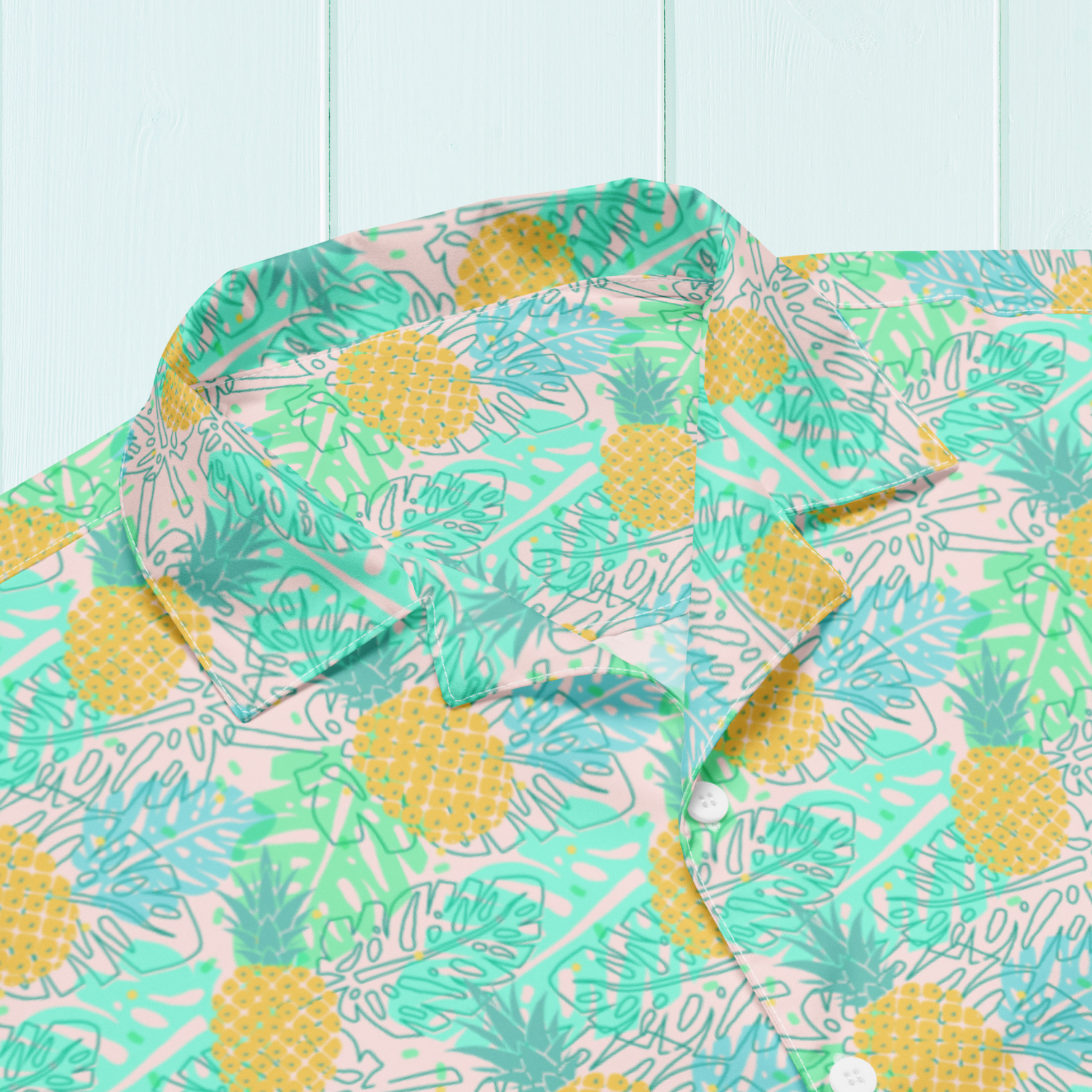 Oversized Pineapple Unisex Button Shirt
