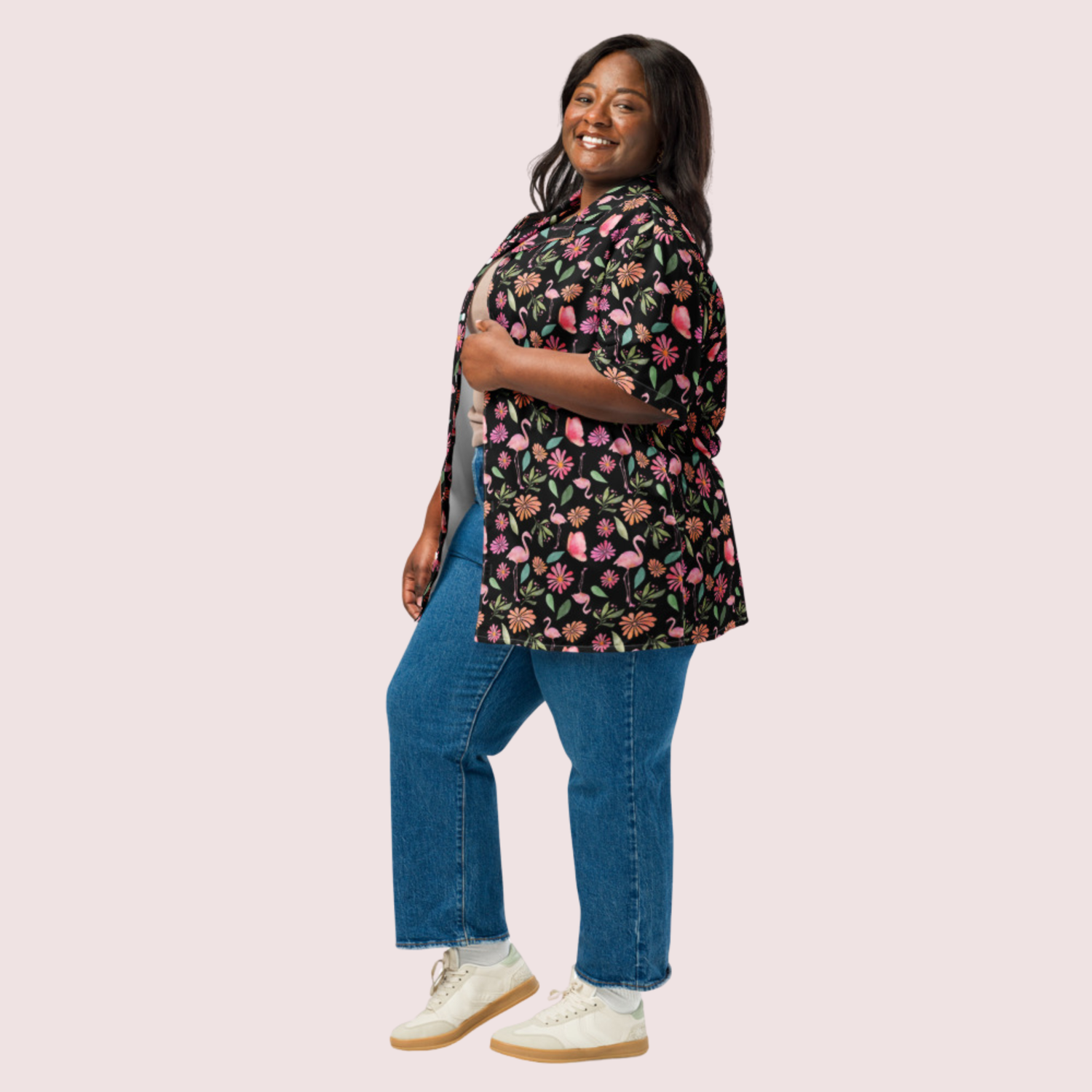 Peacock Oversized Unisex Button Shirt